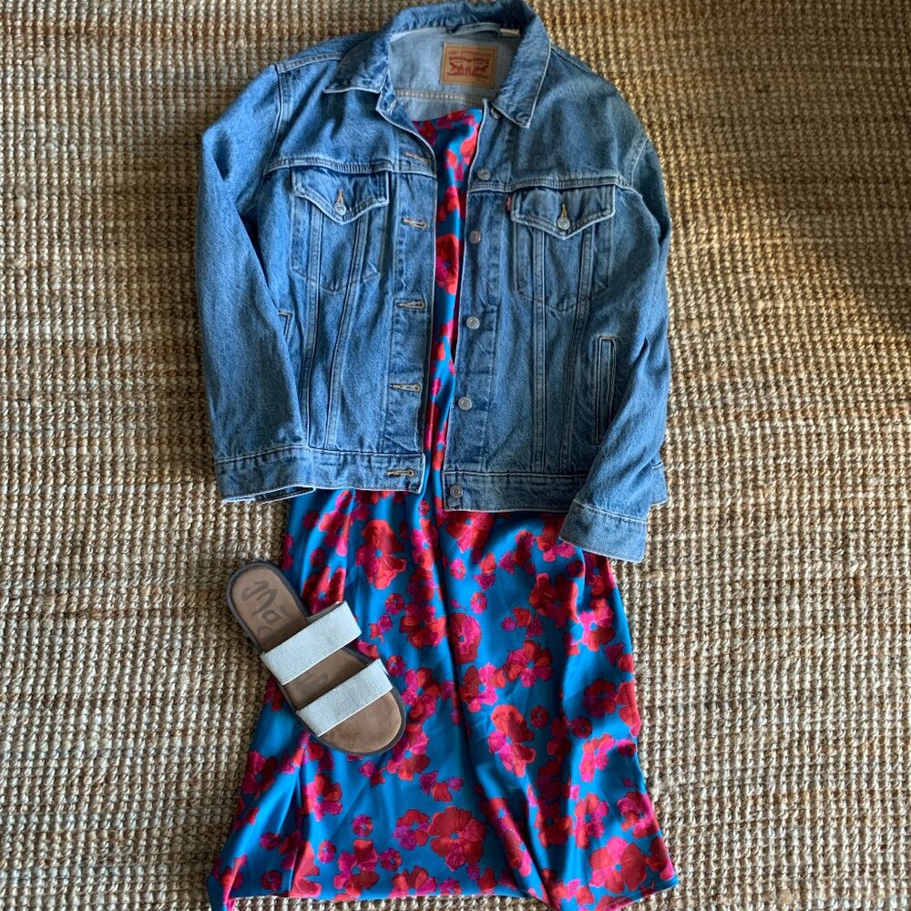 NWT A New Day Floral Slip Midi Dress